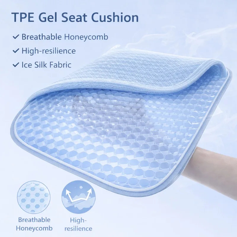 Cooling Pillow Gel - Cuscino in Gel TPE Traspirante Estivo