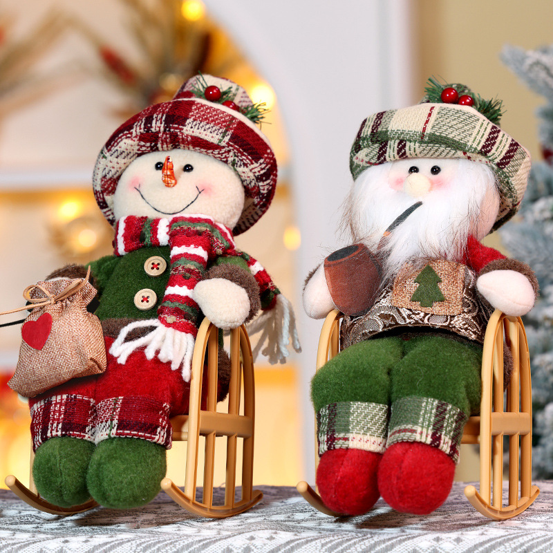 Home Textiles Plaid - 1 Pezzo Ornamento Natalizio in Tessuto