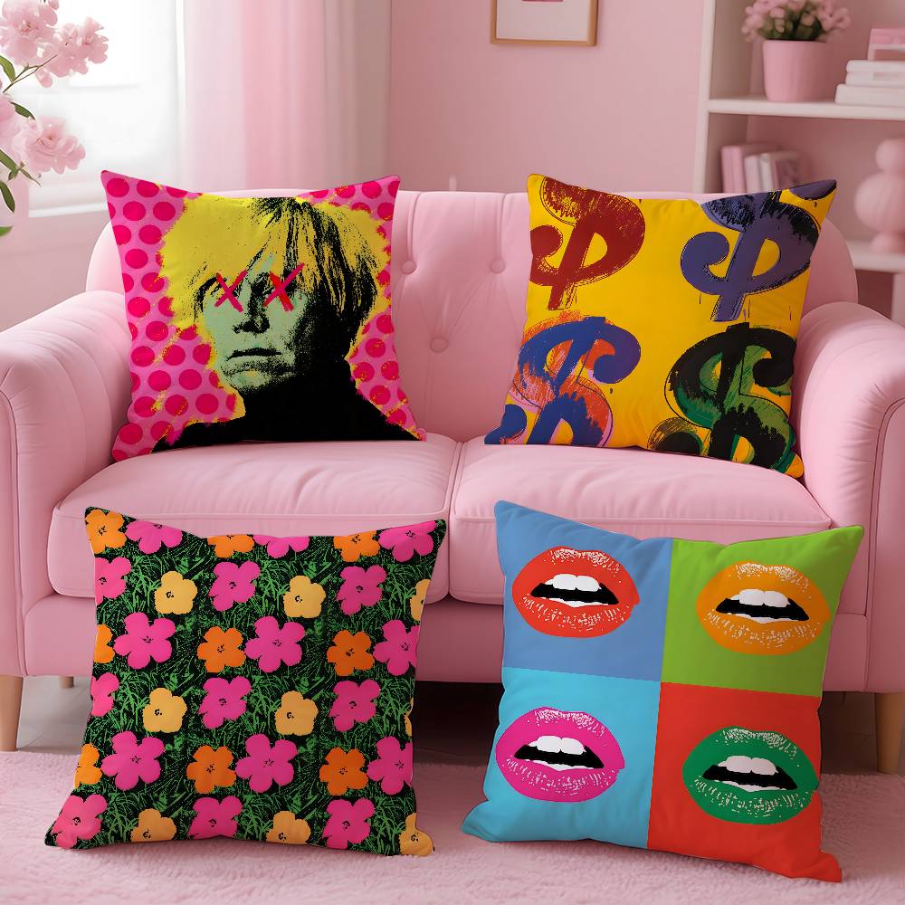 Home Art Textiles - Federa per cuscino A-Andy W-Warhol Art