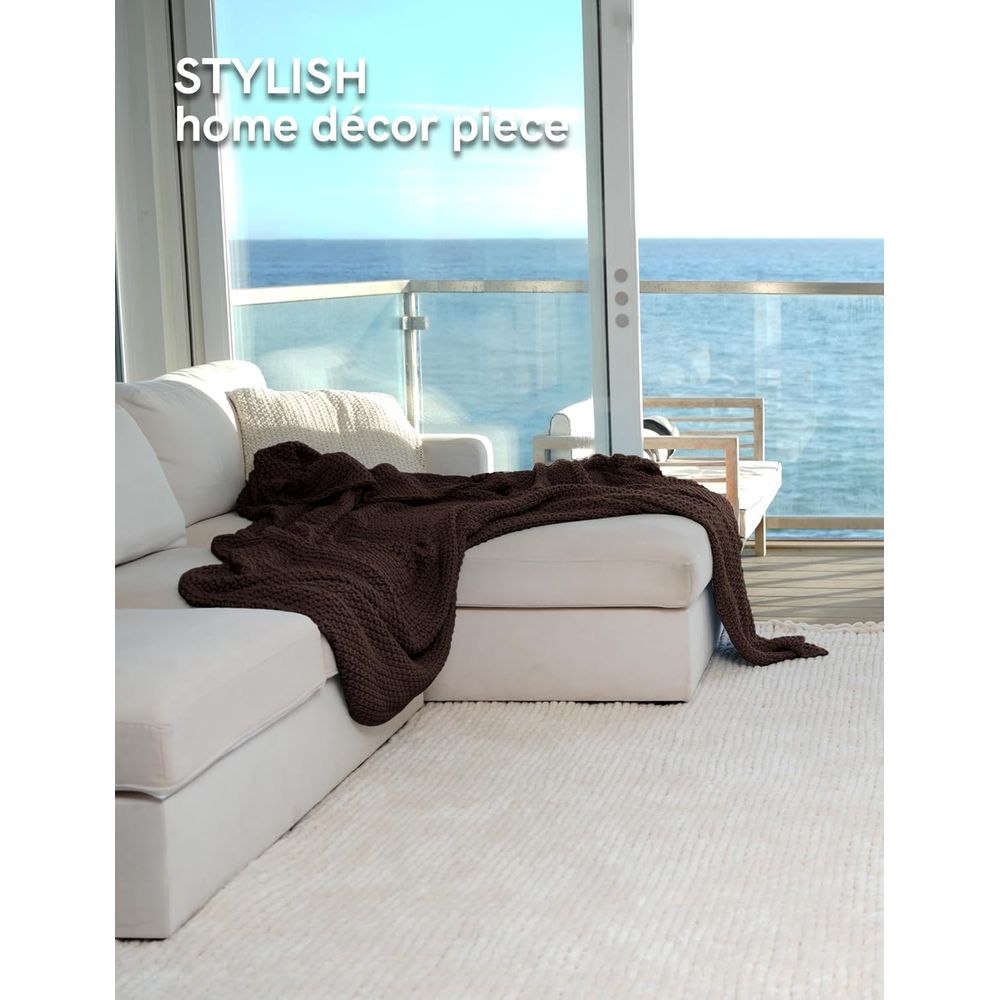 Coperta da tiro in maglia di c - Throw Blanket Chunky Knit recensione e prezzo