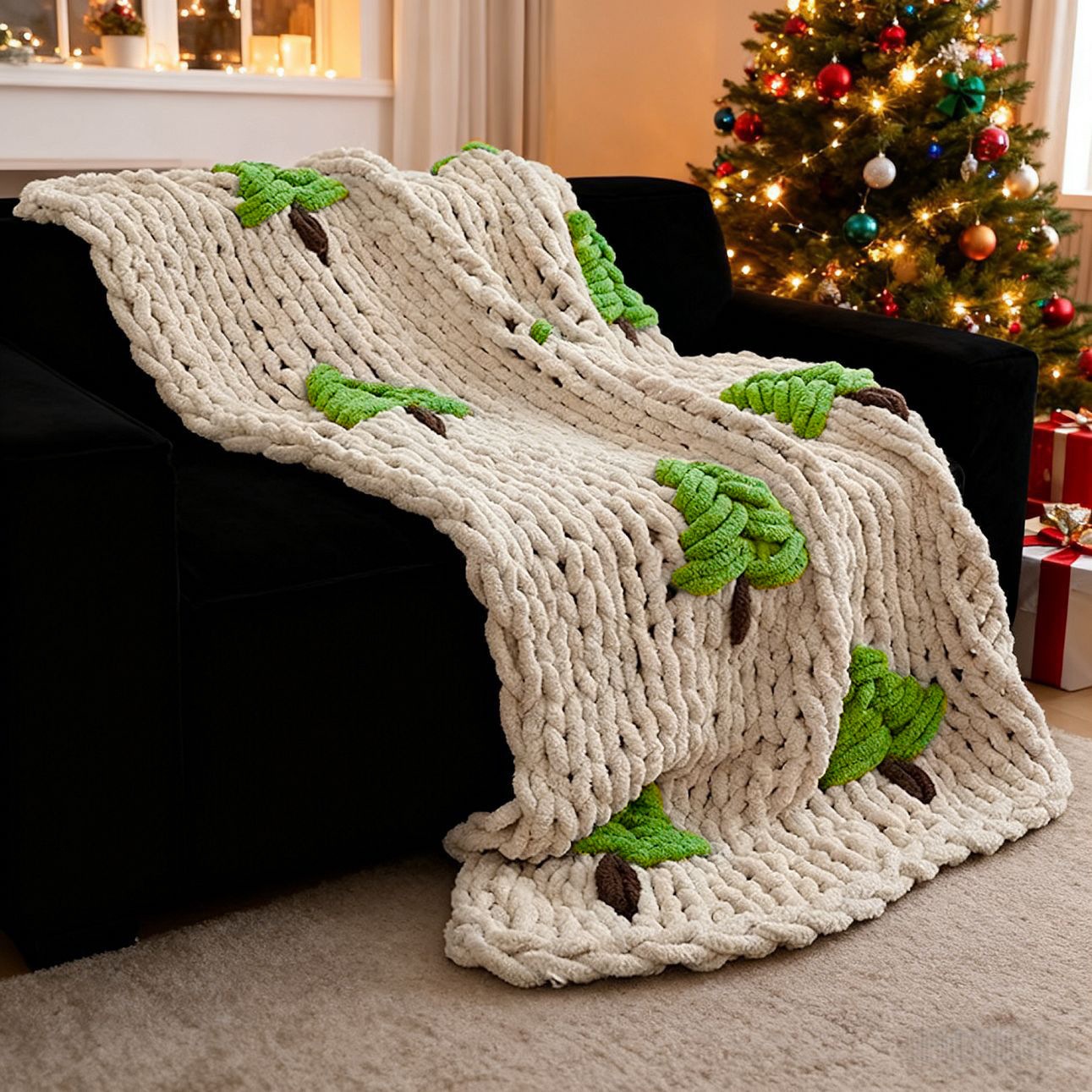 Coperta Lavorata a Mano per Le - Throw Blanket Chunky Knit recensione e prezzo
