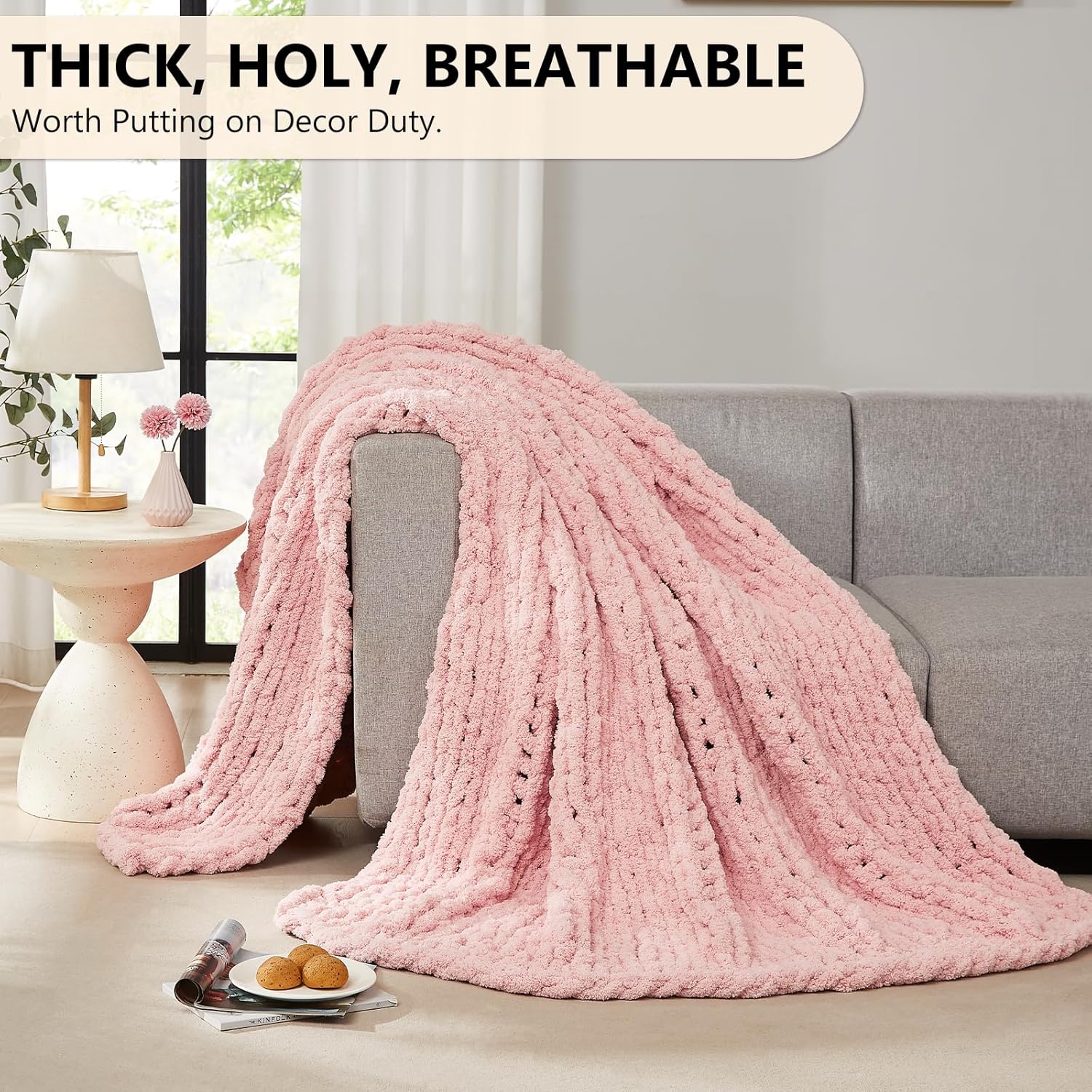 Coperta in maglia grossa Coper - Throw Blanket Chunky Knit recensione e prezzo