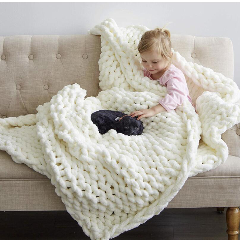 Coperta lavorata a maglia gros - Throw Blanket Chunky Knit recensione e prezzo