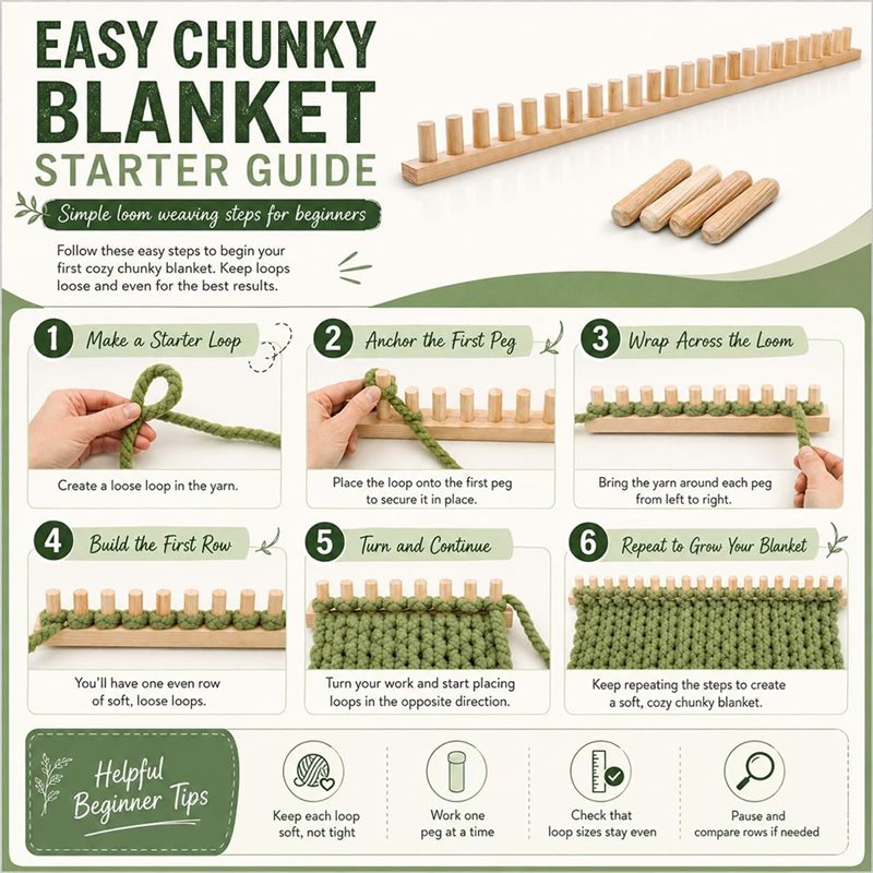 Kit per tessitura a mano ABVG- - Throw Blanket Chunky Knit recensione e prezzo