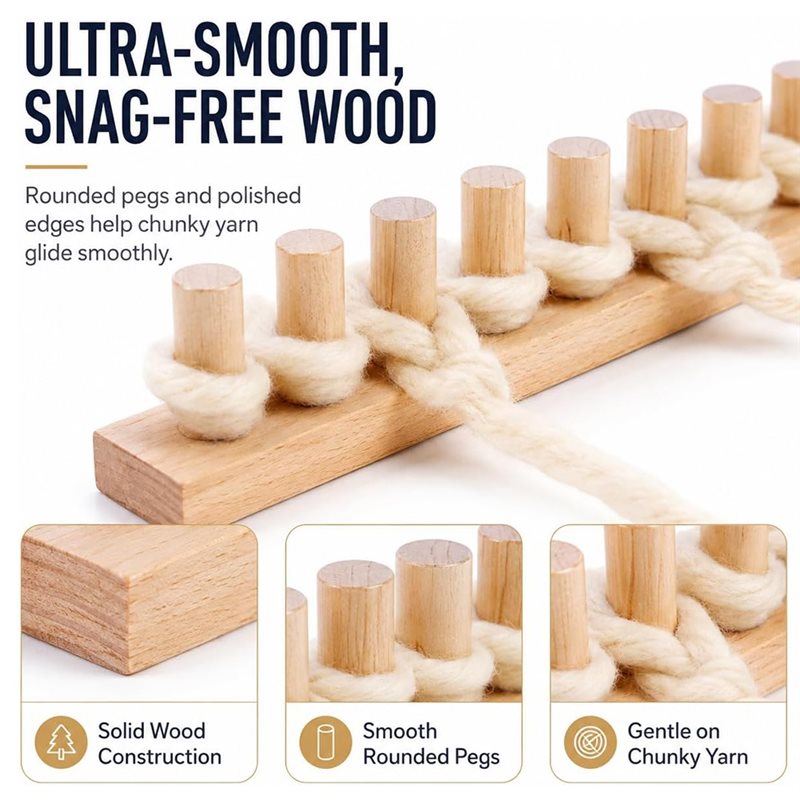 Kit per tessitura a mano ABVG- - Throw Blanket Chunky Knit recensione e prezzo