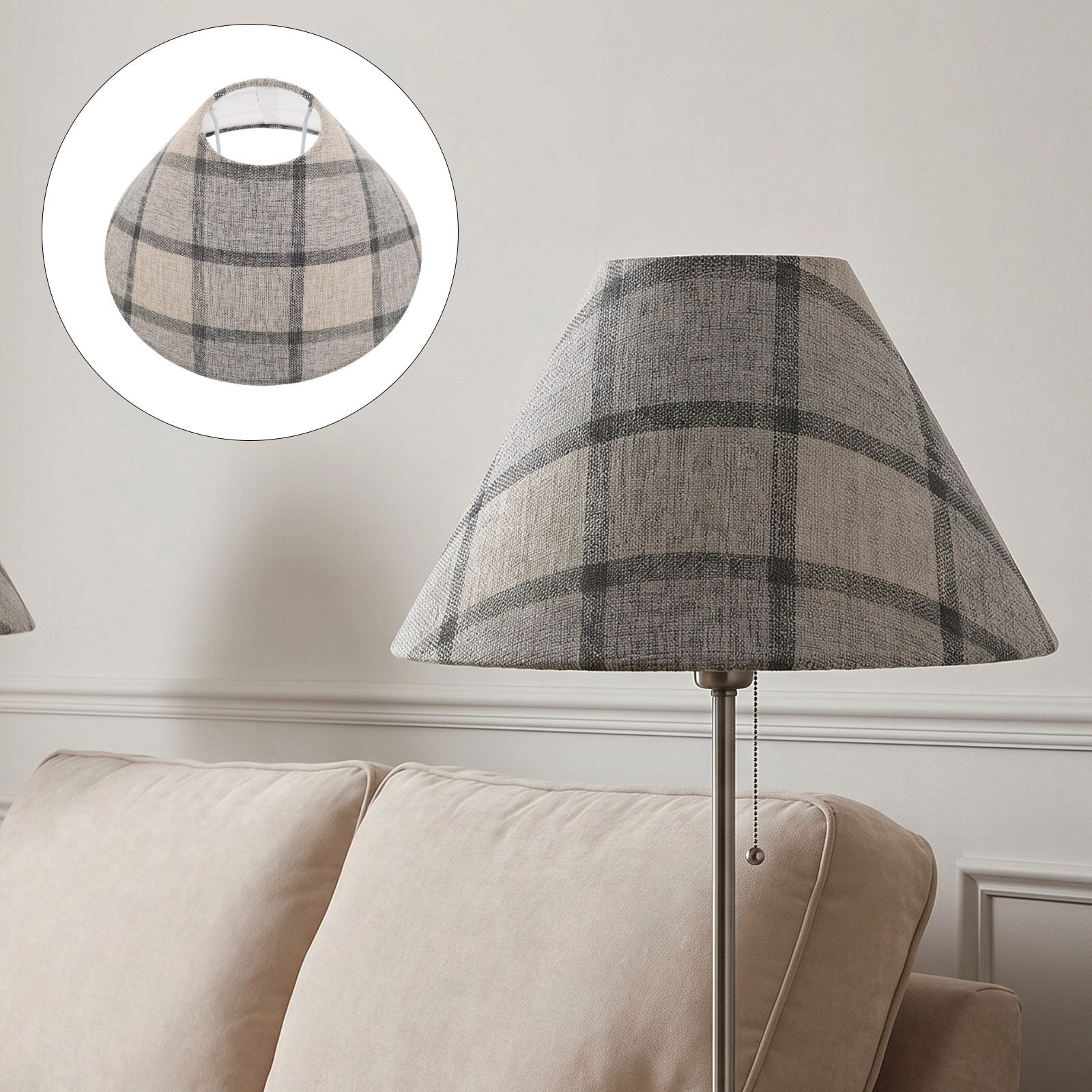 Paralume in Tessuto Vintage a  - Home Textiles Plaid recensione e prezzo