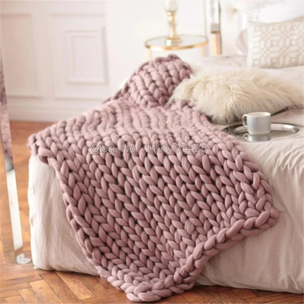 Coperta Morbida in Maglia Grig - Throw Blanket Chunky Knit recensione e prezzo